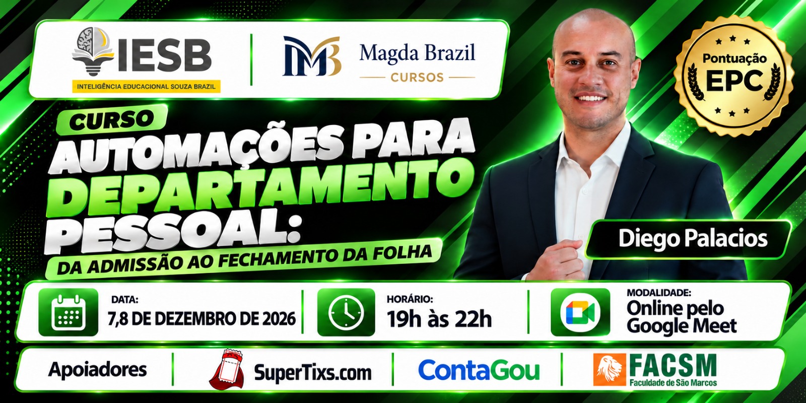 Imagem do curso CURSO AUTOMAÇÕES PARA DEPARTAMENTO PESSOAL: DA ADMISSÃO AO  FECHAMENTO DA FOLHA